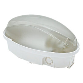 Plafoniera led 'ovale' calotta opalina - luce naturale Fanton