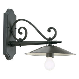 Applique media 'antique' 25 w - cm 45 x 34,5 x 30 grigio Sovil