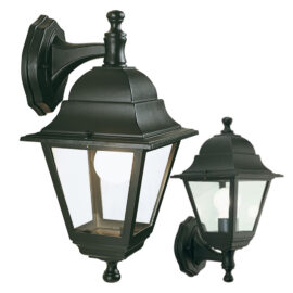 Lanterna 'old' in alto - cm.37 x 18 x 20 nero Sovil