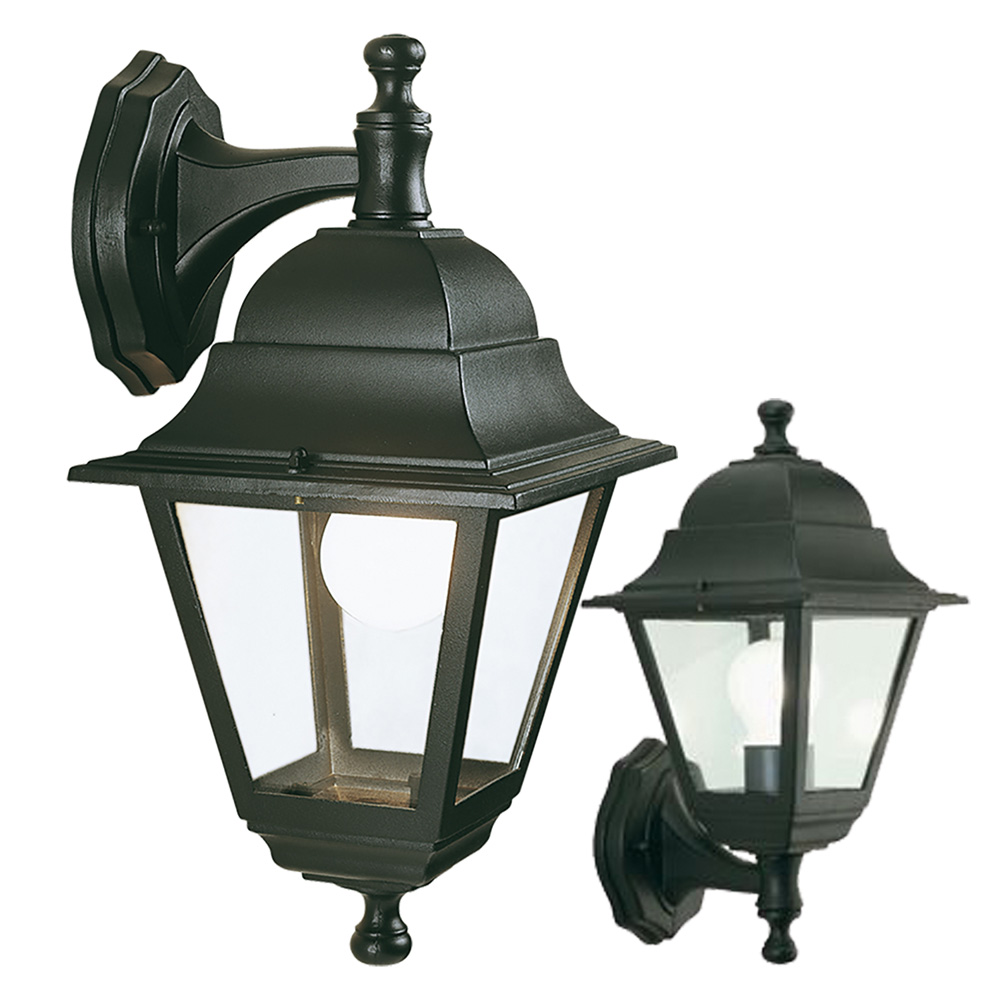 Lanterna ‘old’ in alto – cm.37 x 18 x 20 nero Sovil