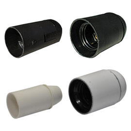 Portalampada liscio e 14 - colore bianco Senza marca