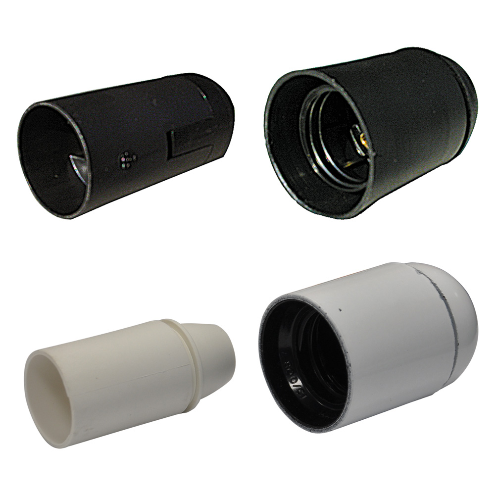 Portalampada liscio e 14 – colore bianco Senza marca