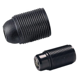 Portalampada filettato e 27 - colore nero Senza marca