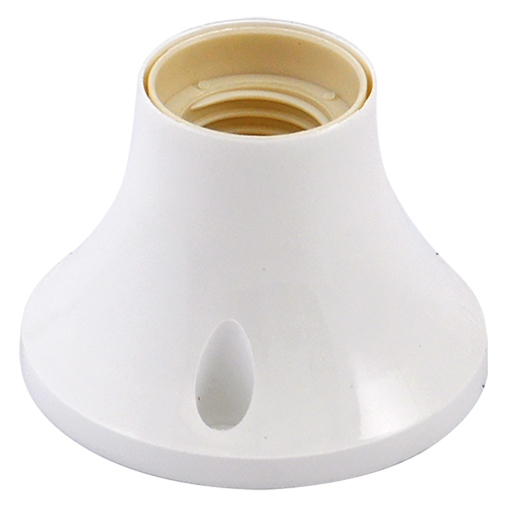 Base diritta per punto luce max. 60w – colore bianco Senza marca