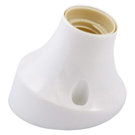 Base curva per punto luce max. 60w - colore bianco Senza marca