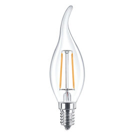Lampada led a filamento 'fiamma' calda 2700k  4w=35w e14 - 470 lm Novaitalia