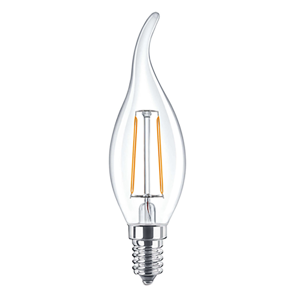 Lampada led a filamento ‘fiamma’ calda 2700k  4w=35w e14 – 470 lm Novaitalia