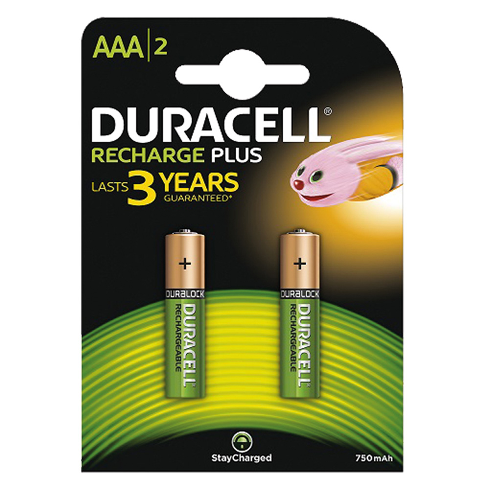 Pila ministilo ricaricabile pz 2 – recharge plus 750mha Duracell