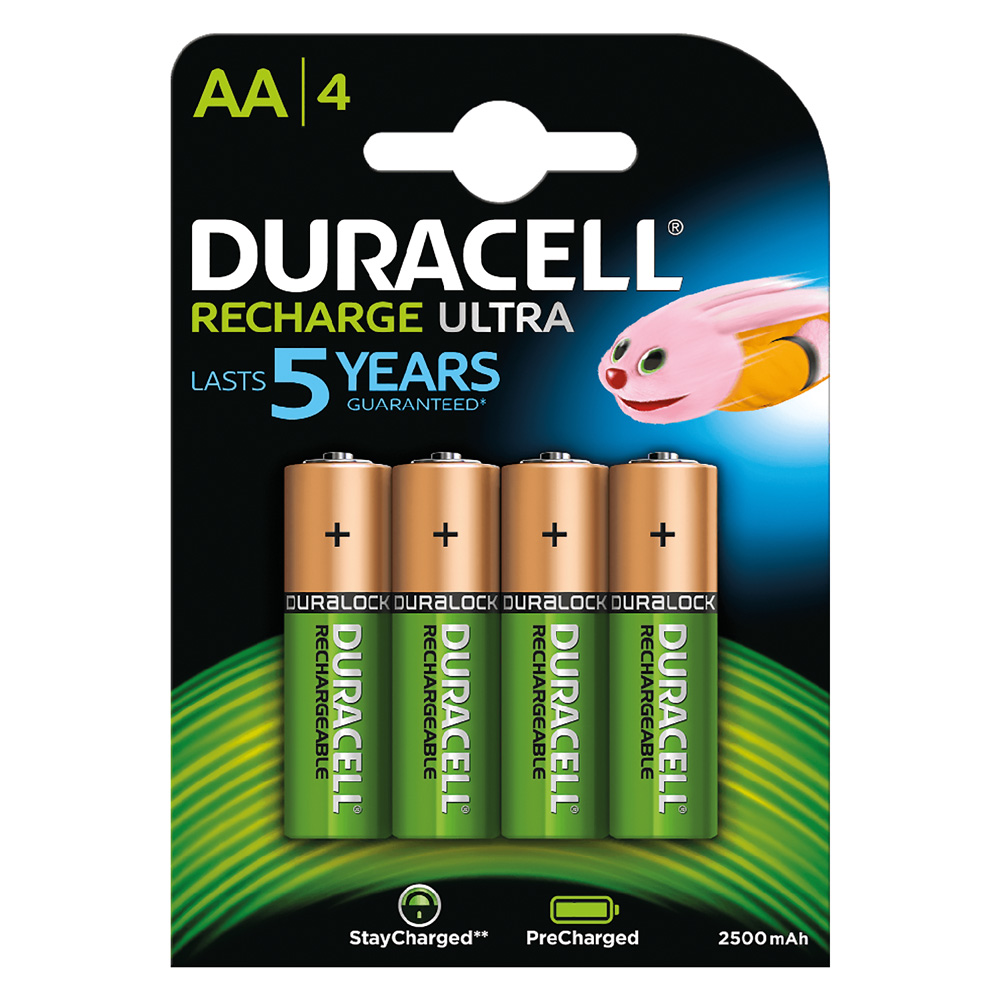 Pila stilo ricaricabile pz 4 – recharge ultra 2500mha Duracell