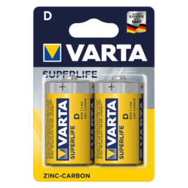 Pila torcia superflife 'r20p' pz 2 - 1,5 v - d Varta