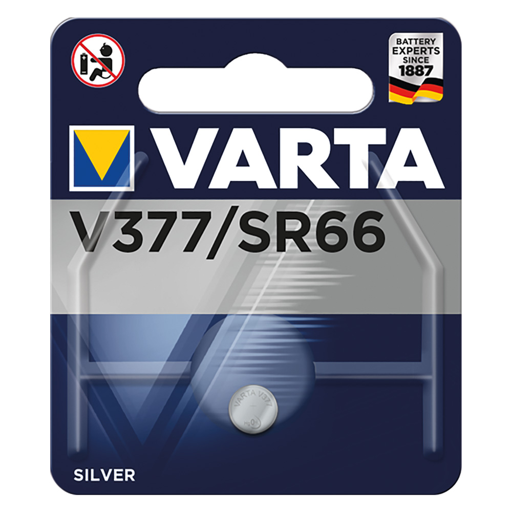 Pila a bottone ‘377’ pz 1- 1,55 v Varta