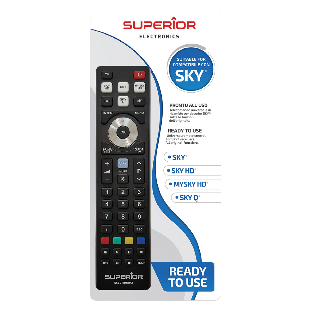Telecomando compatibile per tv ‘replacement sky’ tipo universale Superior