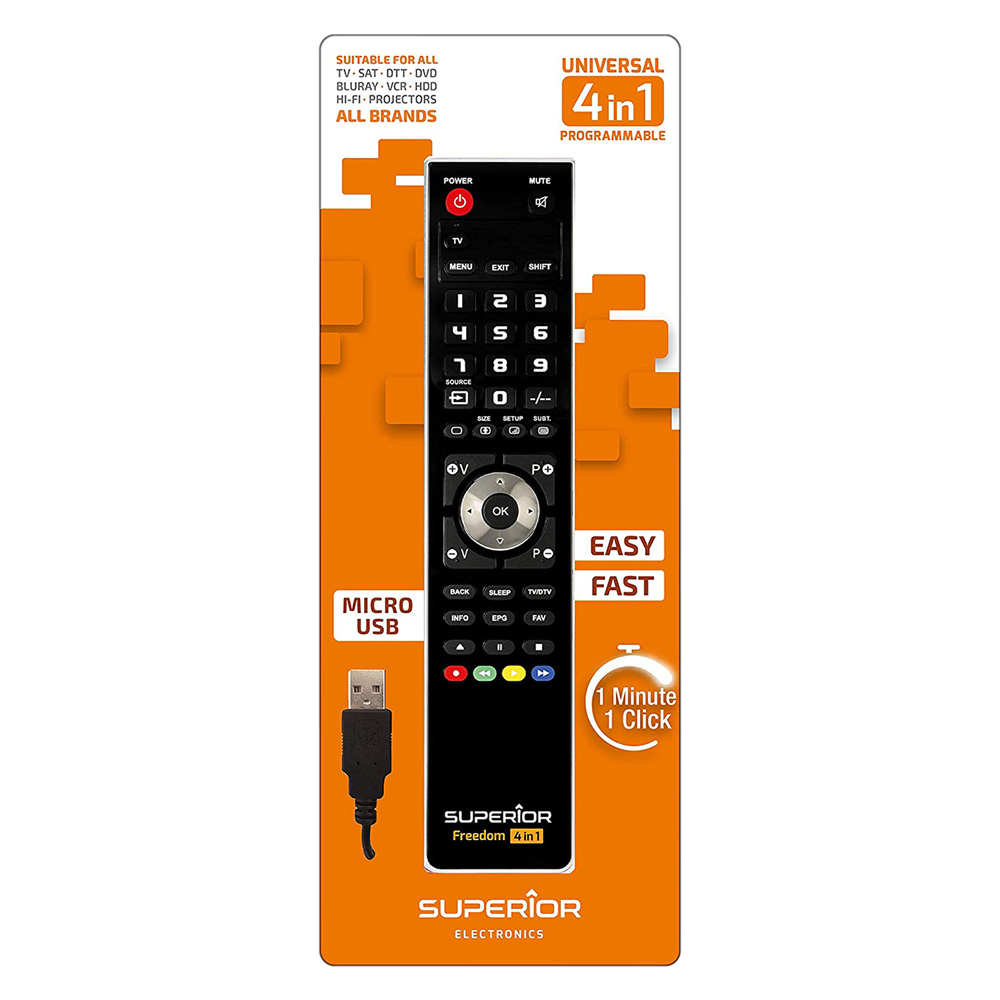 Telecomando universale usb ‘freedom’ 4 in 1 controllo 4 dispositivi Superior