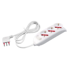 Multipresa con interruttore serie 'emilia' 4 posti Rosi