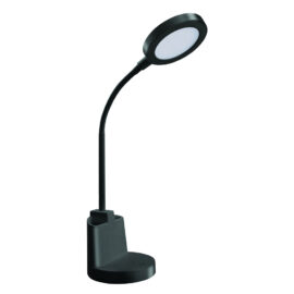 Lampada da tavolo 7 w - nera Velamp