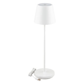 Lampada da tavolo touch ricaricabile 'slim' 2 w - corpo colore bianco Vtac