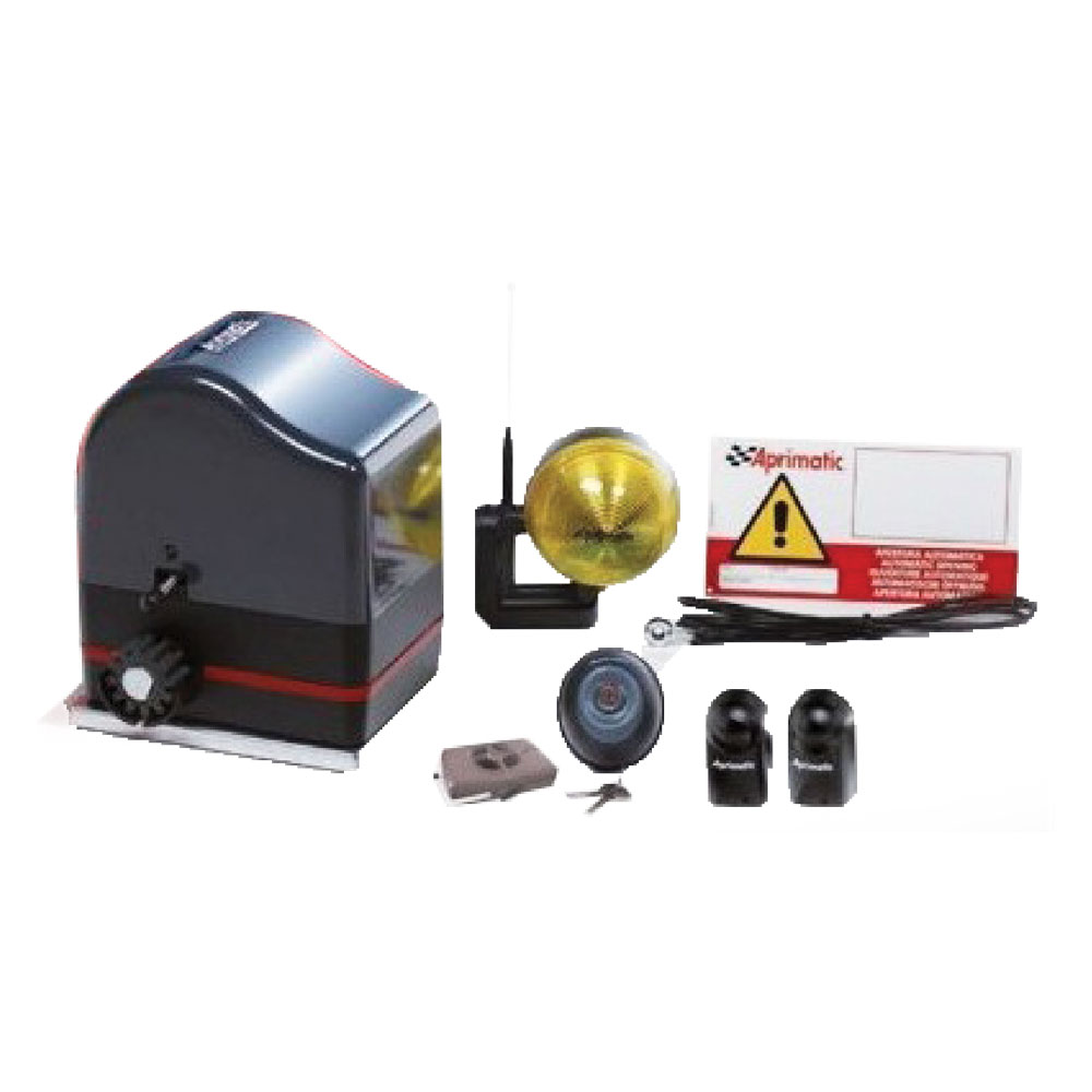 Kit automazione cancelli ante scorrevoli ‘hockenheim onda 624’ peso anta max 600 kg (uso condominio max 400 kg) Aprimatic