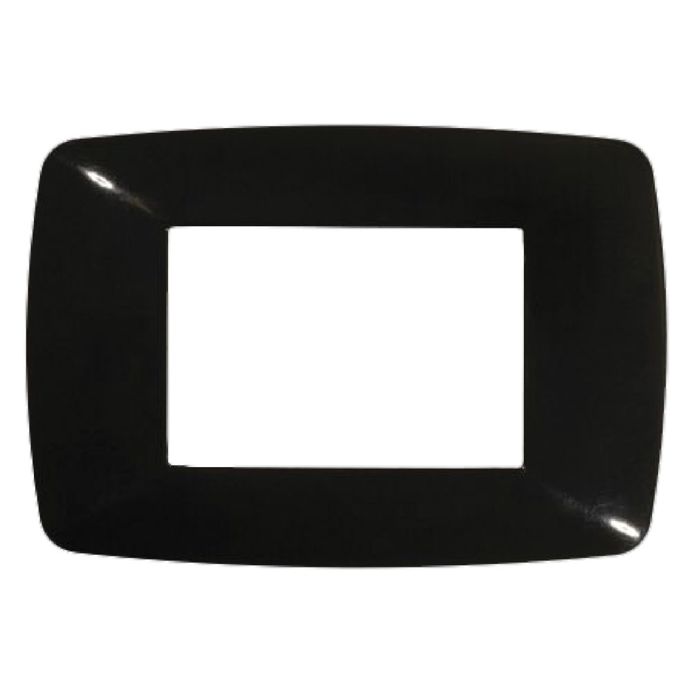 Placca colore nero ‘brio’ 3 posti – 3203/n Feb