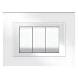 Placca colore bianco 'elite' 3 posti - 5703/aw Feb