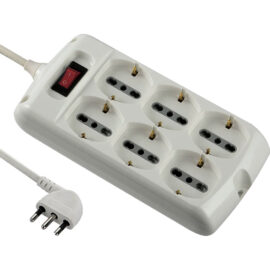 Multipresa con interruttore 6 prese Electraline