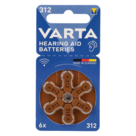 Pila per apparecchi acustici '312' pz 6 - 1,45 v Varta