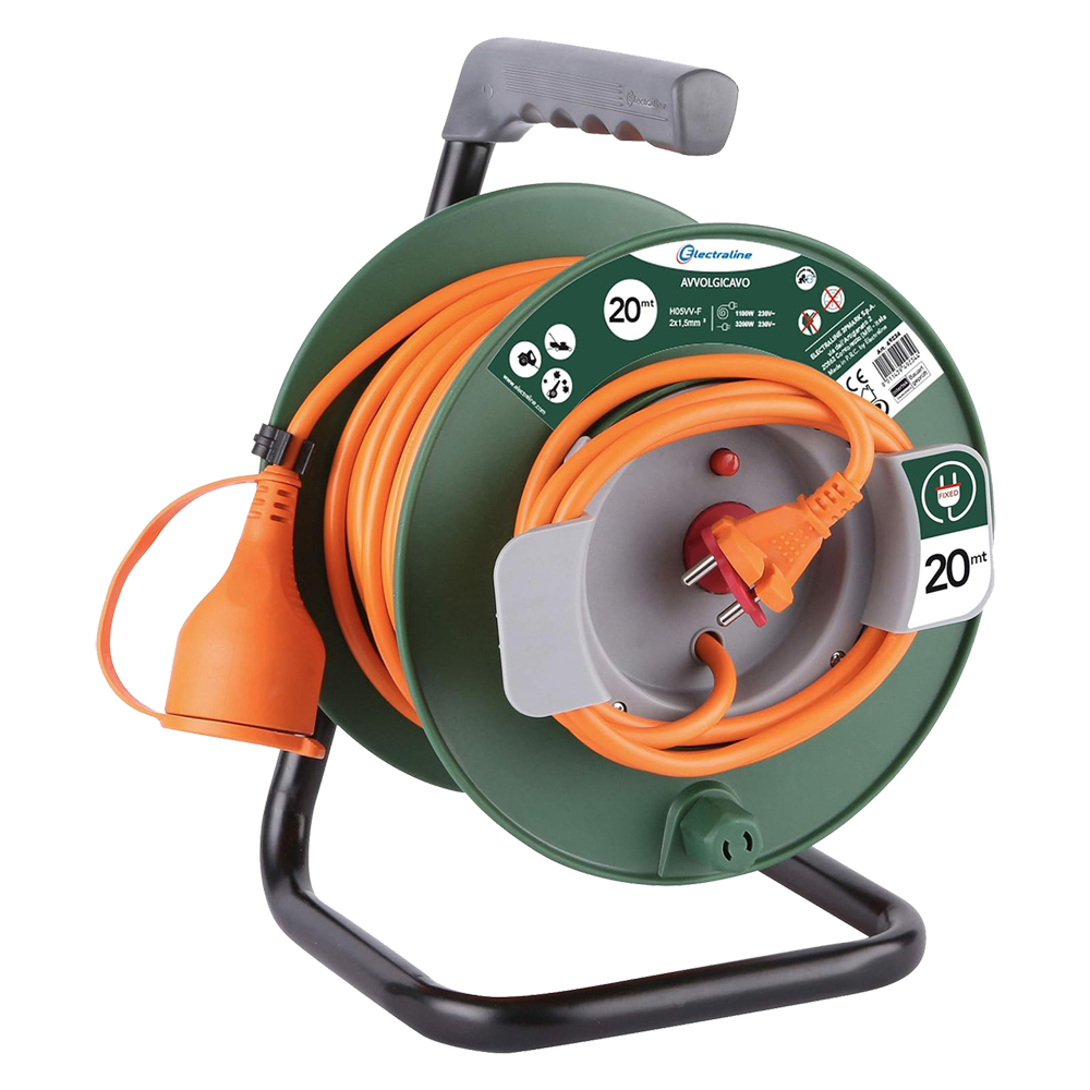 Avvolgicavo da giardino mt. 20 – art.49234 Electraline