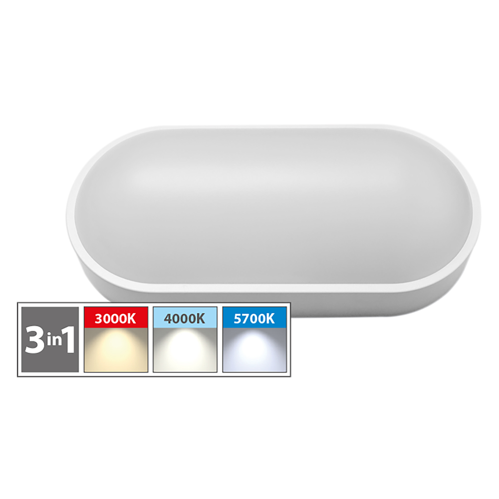 Plafoniera led ovale ‘bv’ 12w – 800 lumen Novaitalia