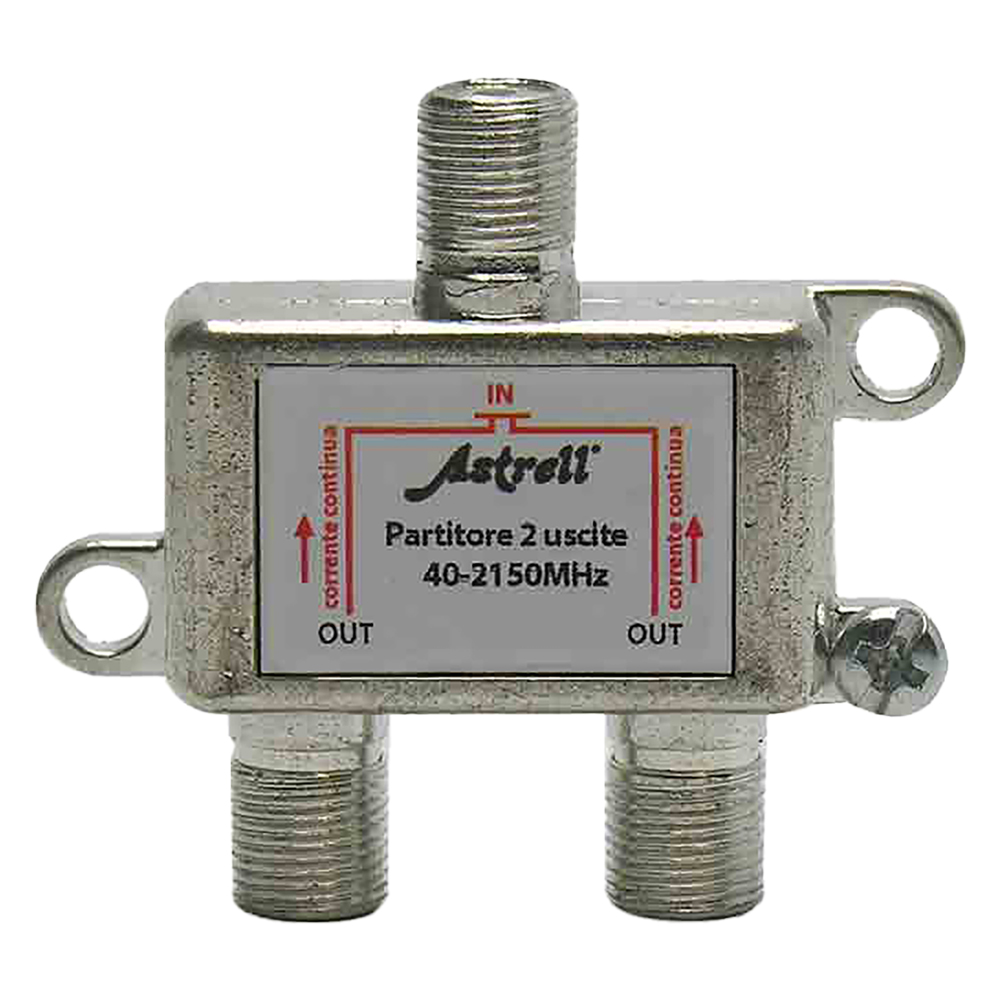 Partitore sat/tv 1 ingresso / 2 uscite Metronic