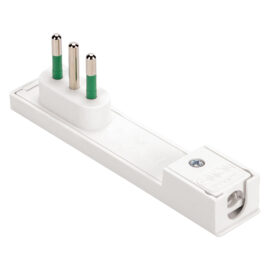 Spina volante piatta 'clock' 2p+t 10a Fanton