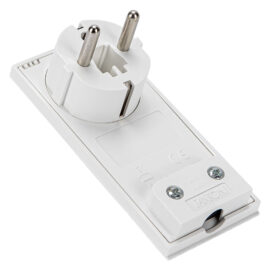 Spina volante piatta schuko 'clock' 80150 Fanton