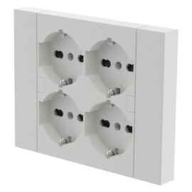 Multipresa da parete colore bianco Electraline