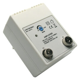 Amplificatore interno 1 in/1 out 1 ingresso fm/uhf/vhf - 1 uscita tv Metronic