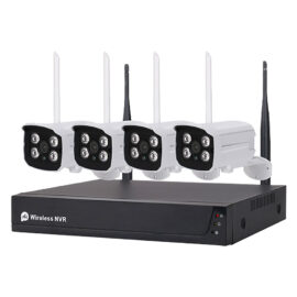 Kit videosorveglianza wireless '455050' nvr wireless + 4 telecamere 3 mpx Proxe