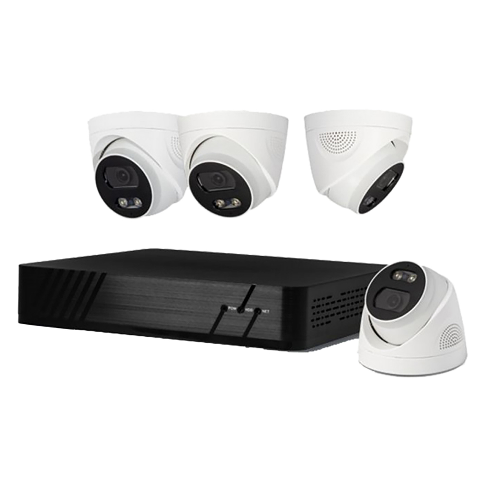 Kit videosorveglianza ‘455051’ nvr 8 canali + 4 telecamere dome 4 mpx Proxe