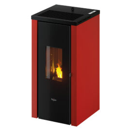 Stufa a pellet 'vera 7' 7 kw - colore rosso Pegaso