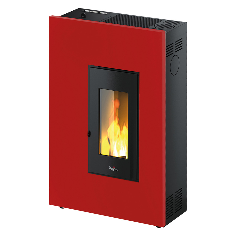 Stufa a pellet ‘madison 5’ 5,2 kw – colore rosso Pegaso