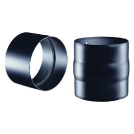 Manicotto in acciaio nero ø cm 13 m/m - sp.2 mm (legna) Kasart