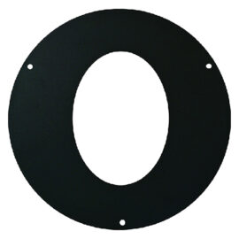 Rosone ellittico in acciaio ø cm 12 - spessore 2 mm Kasart