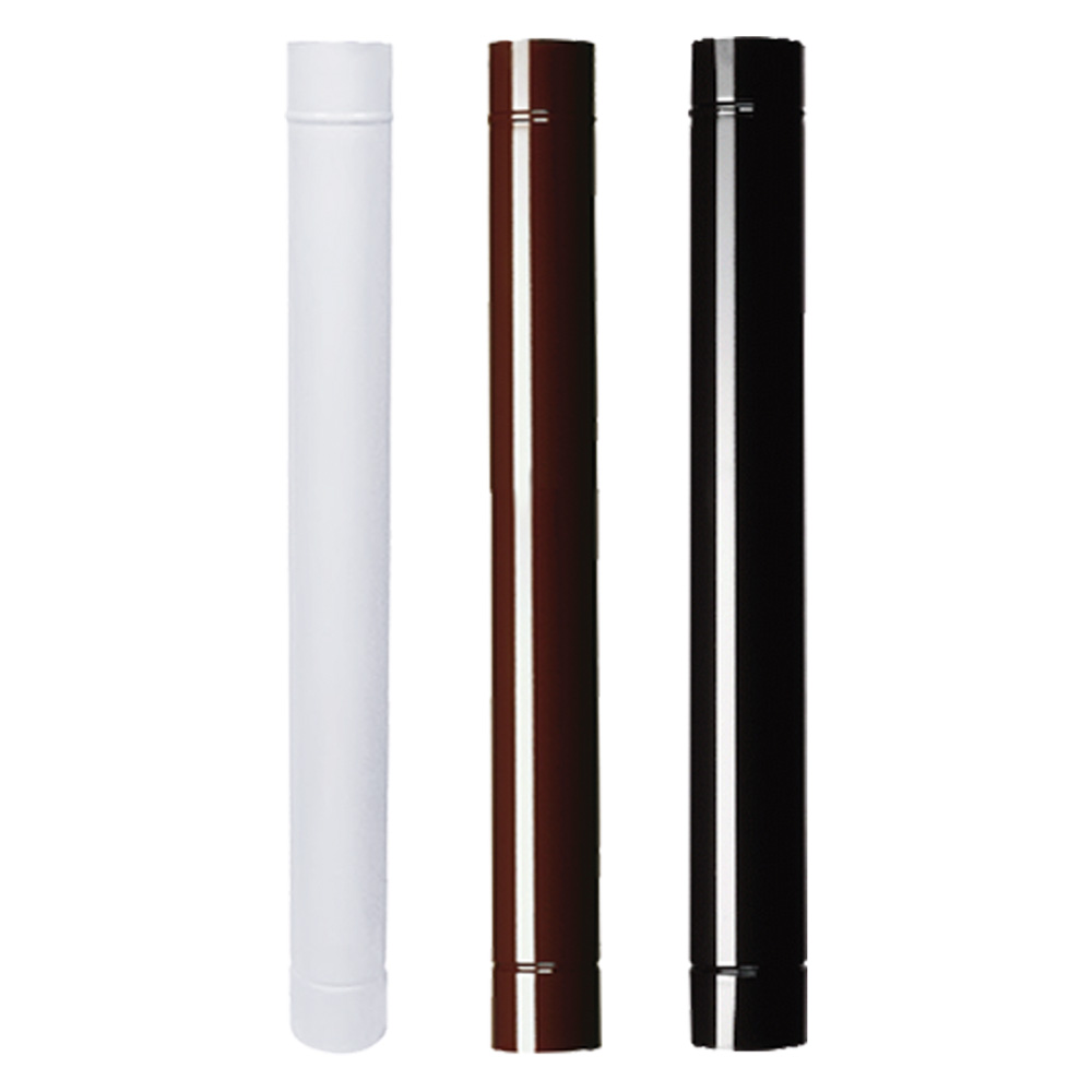 Tubo smaltato per stufe cm  50 ø 13 marrone Save