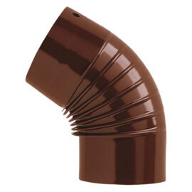 Gomito smaltato ø cm 13 45° marrone Save