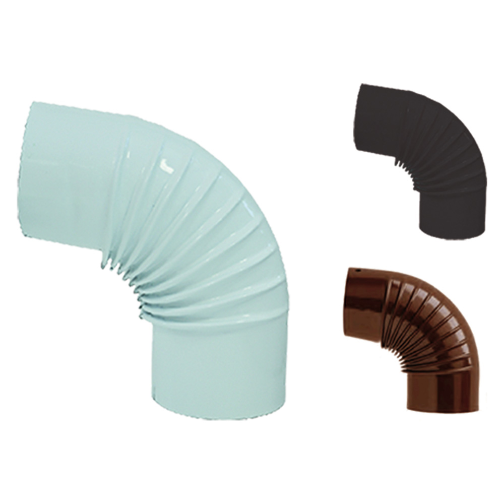 Gomito smaltato ø cm  8 90° bianco Save