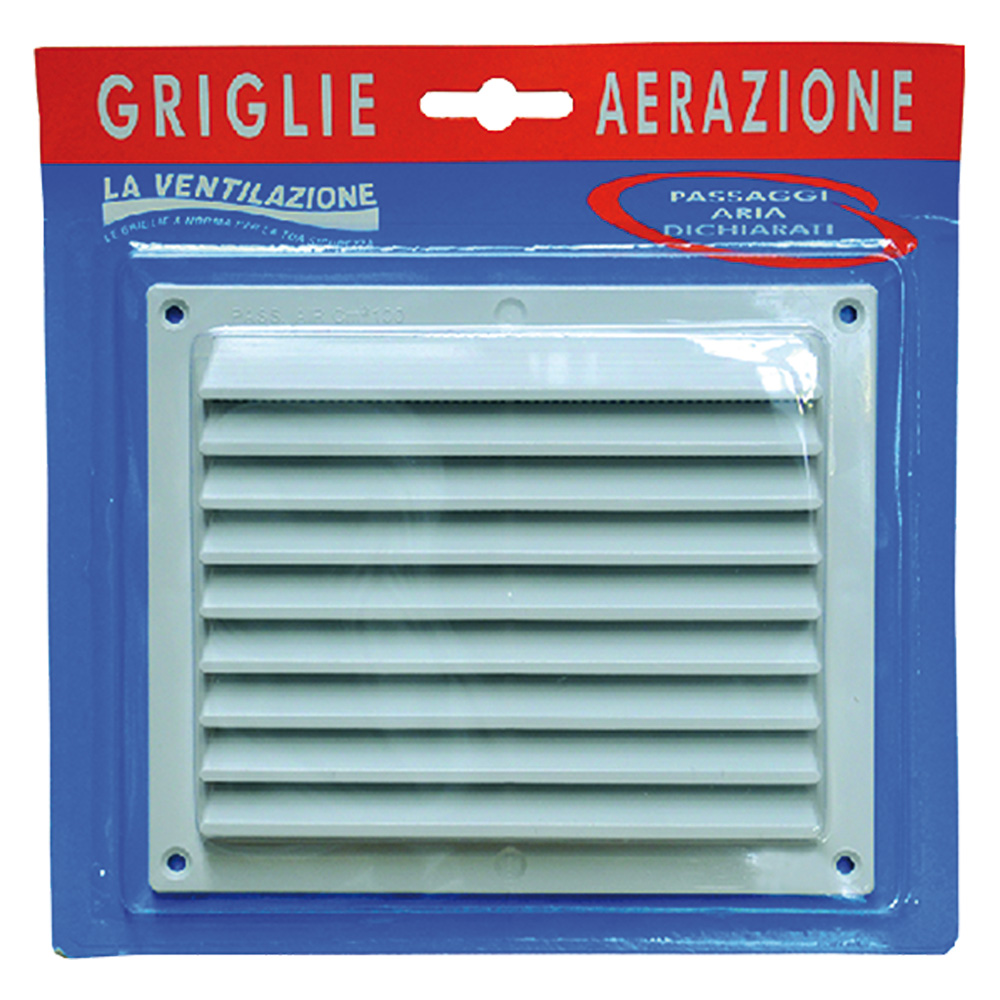 Griglia aerazione ‘extra’ cm 17 x 14 La ventilazione