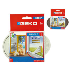 Parafreddo in gomma per porte e finestre 'strip' mm 9 x mt. 6 bianco Geko