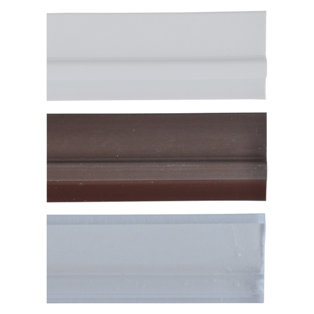 Paraspifferi sottoporta con pinna in gomma mt. 1 trasparente Senza marca