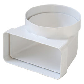 Curva per aerazione canalizzata Ø mm. 100 - mm.120x60 La ventilazione