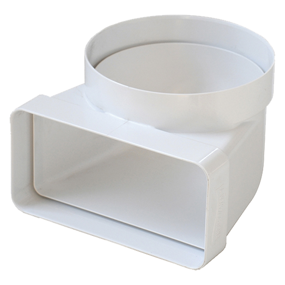 Curva per aerazione canalizzata Ø mm. 100 – mm.120×60 La ventilazione