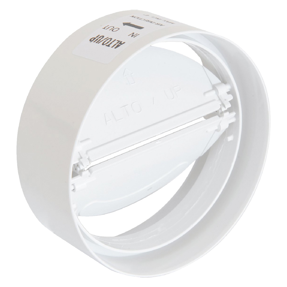 Giunto per aerazione canalizzata con antiritorno Ø mm.100 – lunghezza 40 mm La ventilazione