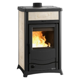 Termostufa a legna 'termorossella plus evo dsa 4.0 11,1 kw - colore liberty panna Nordica extraflame
