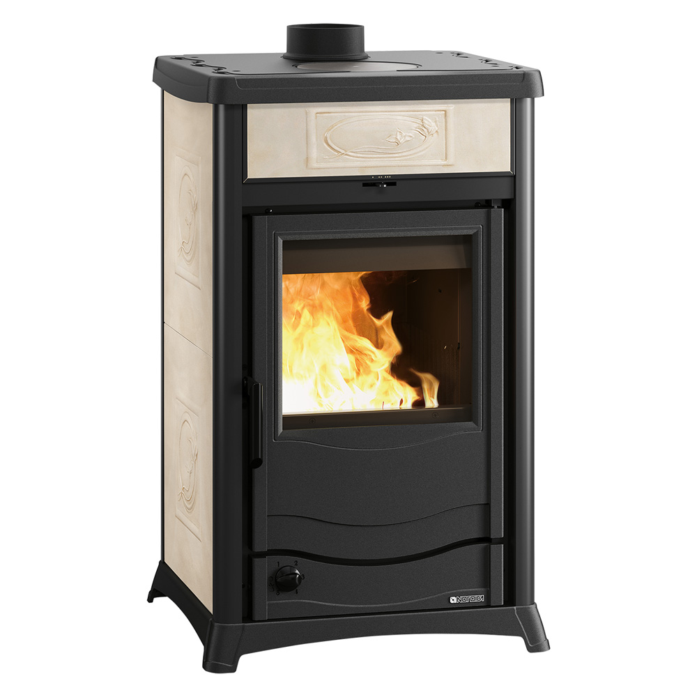 Termostufa a legna ‘termorossella plus evo dsa 4.0 11,1 kw – colore bordeaux Nordica extraflame