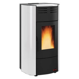 Termostufa a pellet 'raffaella idro h15' 18,1 kw - colore bianco Extraflame nordica